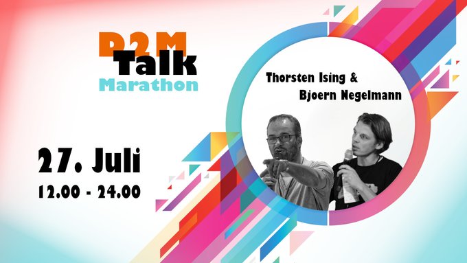 Preview zum #d2mtalk – Marathon 2021 – mit Björn Negelmann