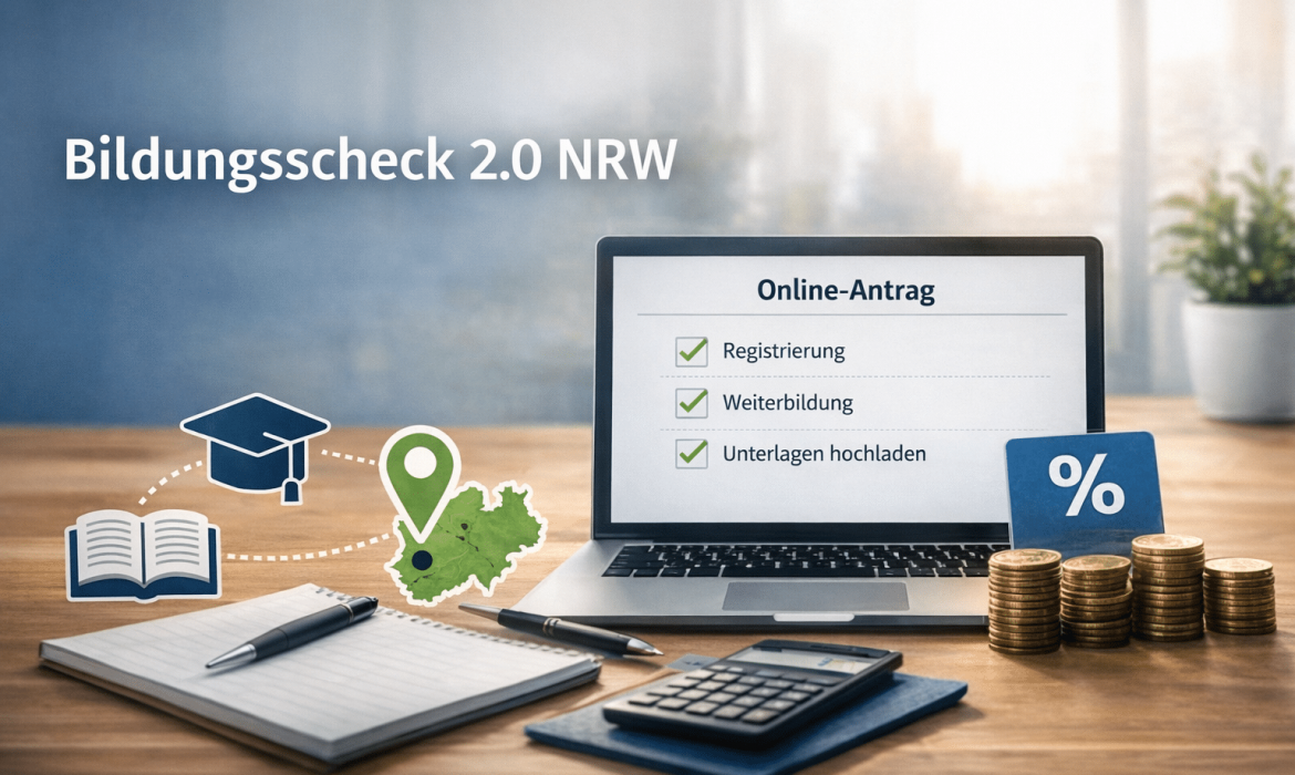 Bildungsscheck 2.0 NRW: So nutzt Du ab Februar 2026 50 Prozent Förderung für Deine Weiterbildung