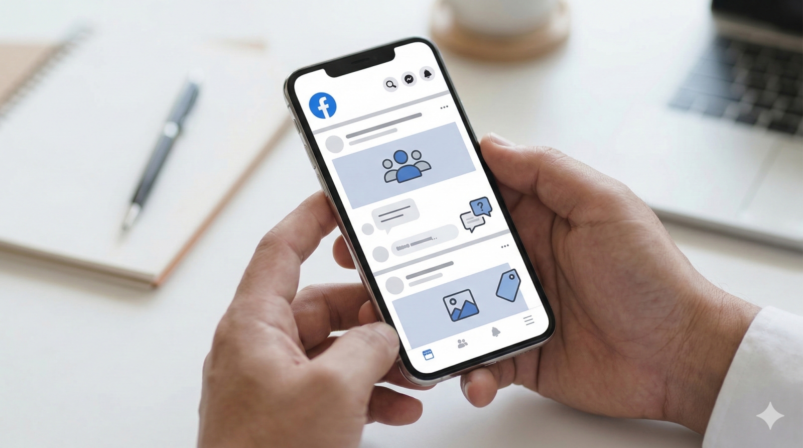 KI-generiert: Facebook als Plattform für Community, Kundenservice und Content-Marketing
